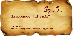 Szappanos Tihamér névjegykártya